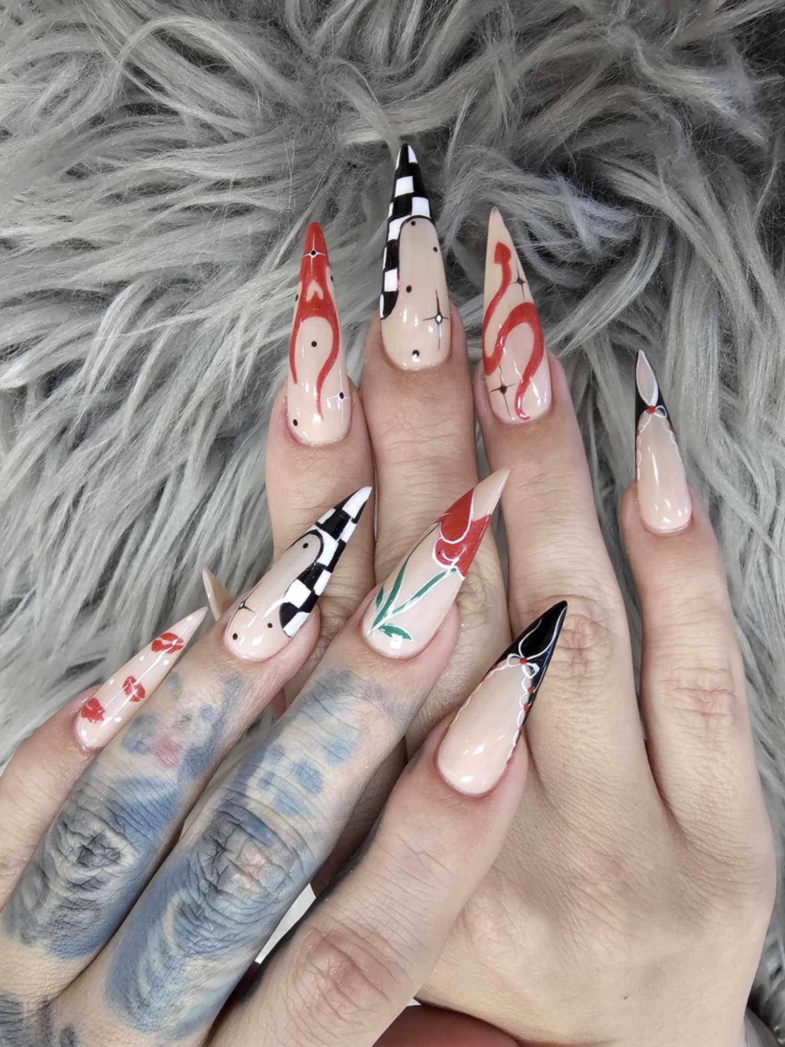 Stiletto Nails Inc nail work in Boulder, Colorado